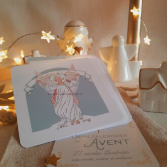 Calendrier de l'Avent illustré 2025 - 27 cartes - Illustration originale ©Les Petits Brins d’Olivier – Isabelle Monnerot-Dumaine.