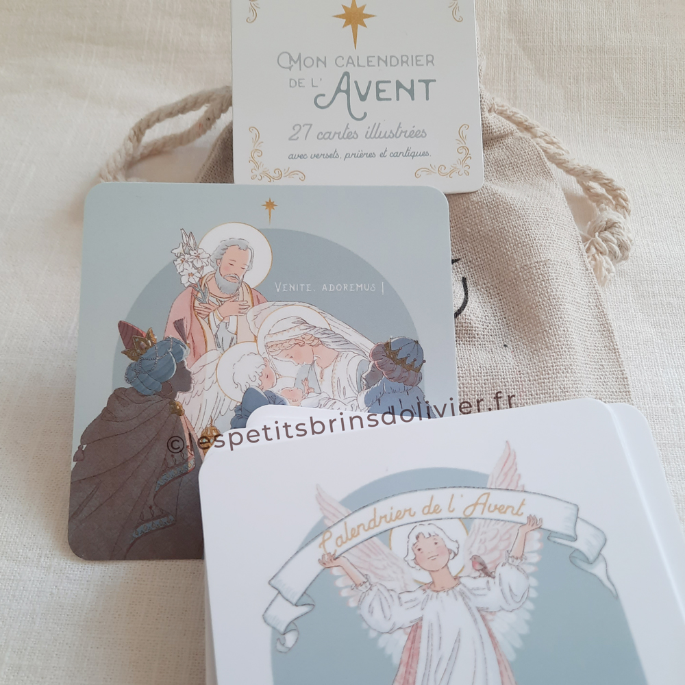 Calendrier de l'Avent illustré 2025 - 27 cartes - Illustration originale ©Les Petits Brins d’Olivier – Isabelle Monnerot-Dumaine.