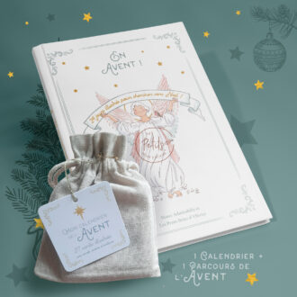 Calendrier de l'Avent illustré 2025 et Livre de l'Avent illustré pour les enfants - Histoires de Noêl Textes de Victoria Lefert et illustrations originales ©Les Petits Brins d’Olivier – Isabelle Monnerot-Dumaine.