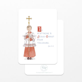 Credo Image signet de profession de foi © Illustration originale Isabelle Monnerot-Dumaine – Les Petits Brins d’Olivier.