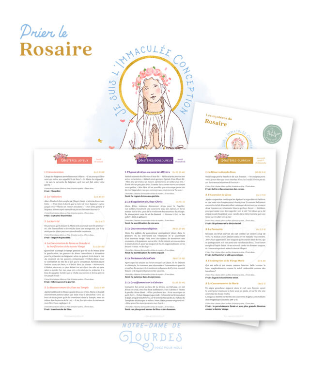Prier le Rosaire Les Petits Brins d'Olivier. © Tous droits réservés. Utilisation pour un usage personnel uniquement. Copie et ventes interdites.