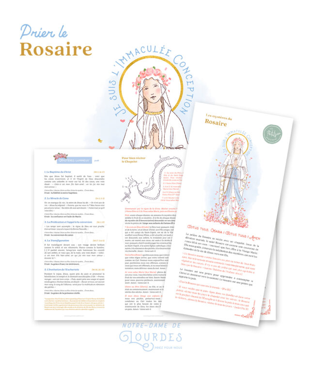 Prier le Rosaire Les Petits Brins d'Olivier. © Tous droits réservés. Utilisation pour un usage personnel uniquement. Copie et ventes interdites.